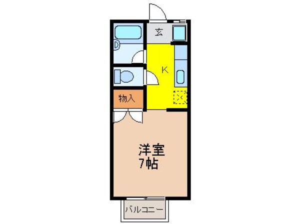 グリーンハイツ川俣の物件間取画像